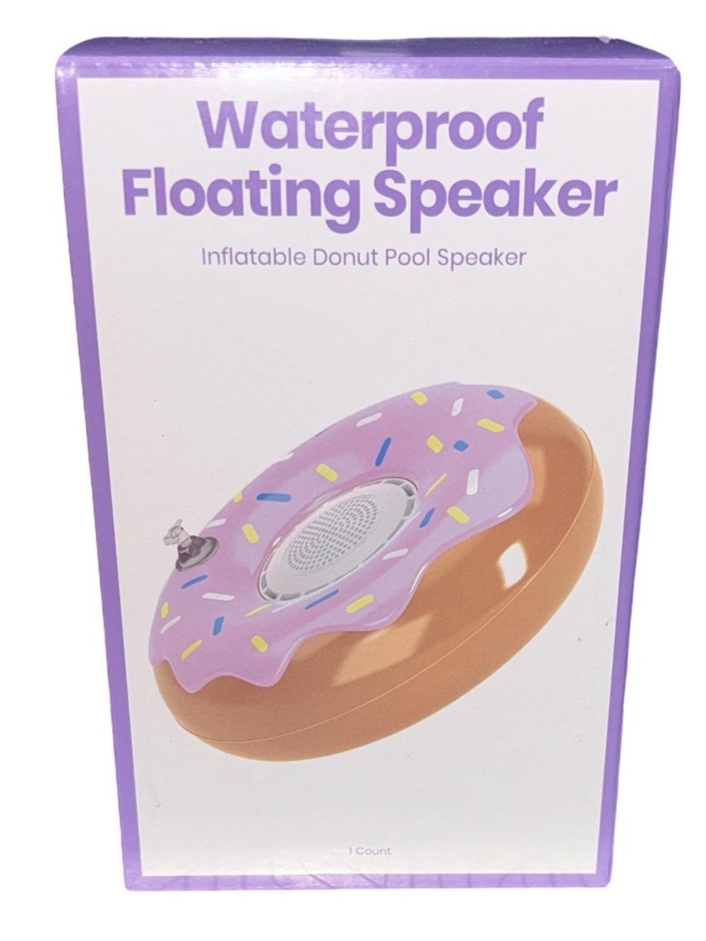 New in Box Inflatable Donut Waterproof Floating Bluetooth Pool Speaker